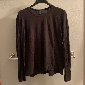 Brown Anthropologie Long sleeve T-shirt